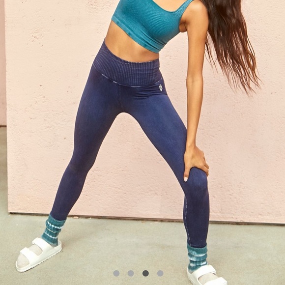 Free People High-Rise 7/8 Length Good Karma Leggings - Picture 1 of 2